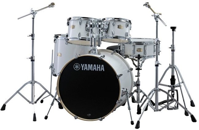 Yamaha Stage Custom Birch Pure White + HW680